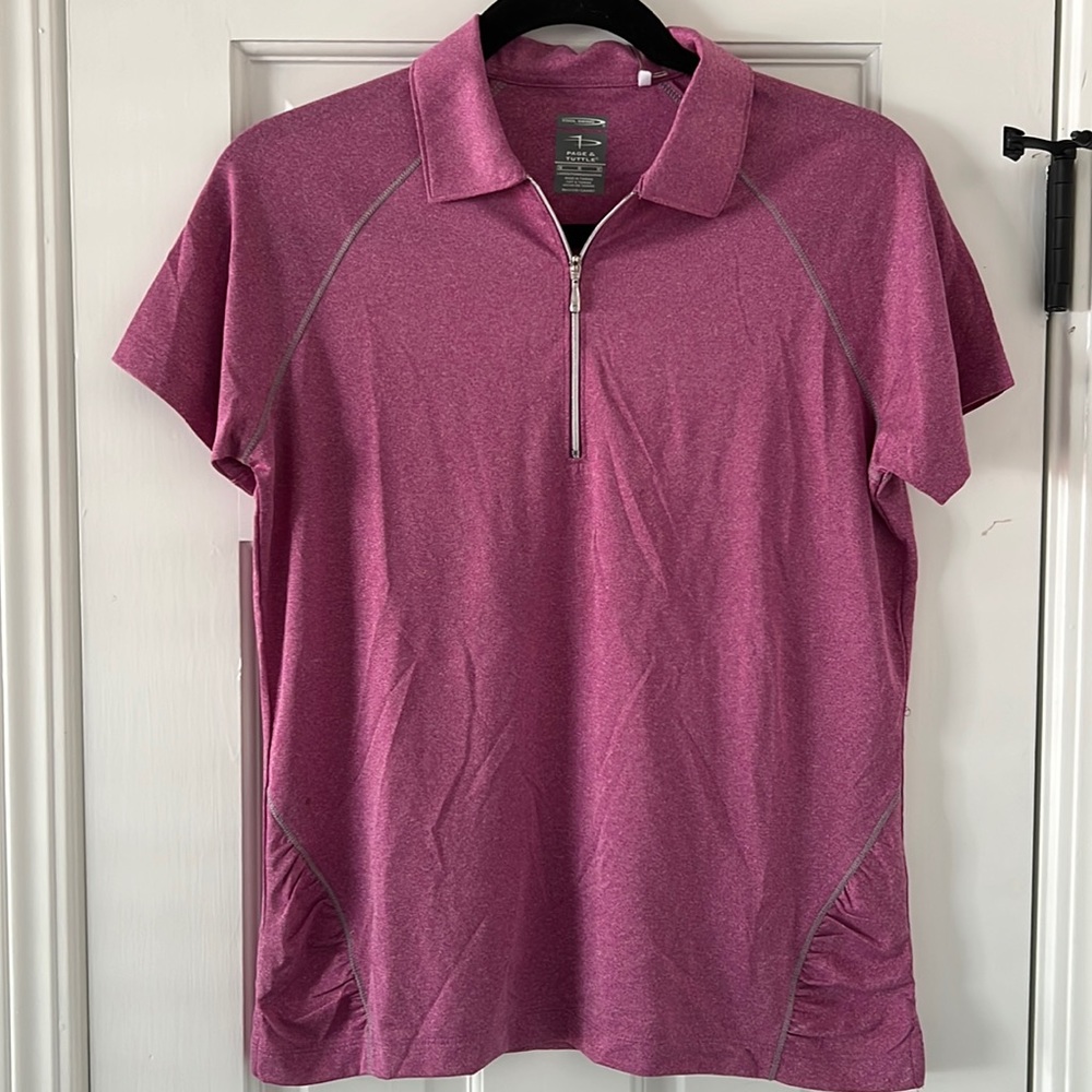 Page & Tuttle Ladies Golf Shirt - Size M - Purple - New with Tags